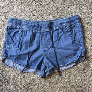 Loft Women's Drawstring Shorts 3" Inseam Blue Size M